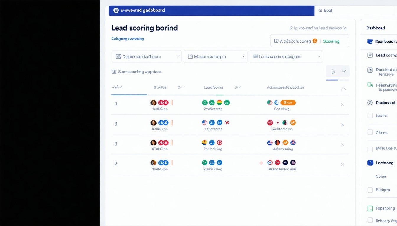 AI-powered lead scoring dashboard in HubSpot