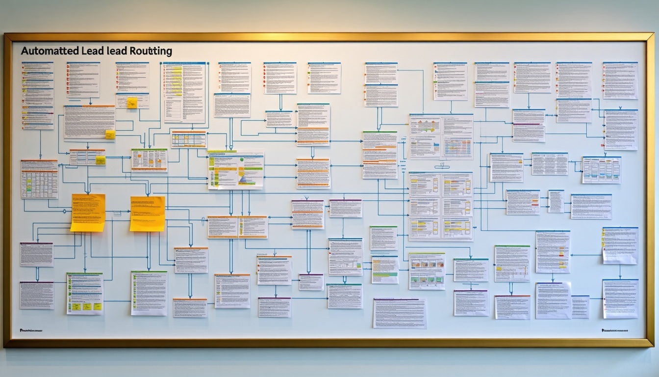 Automated lead routing flowchart