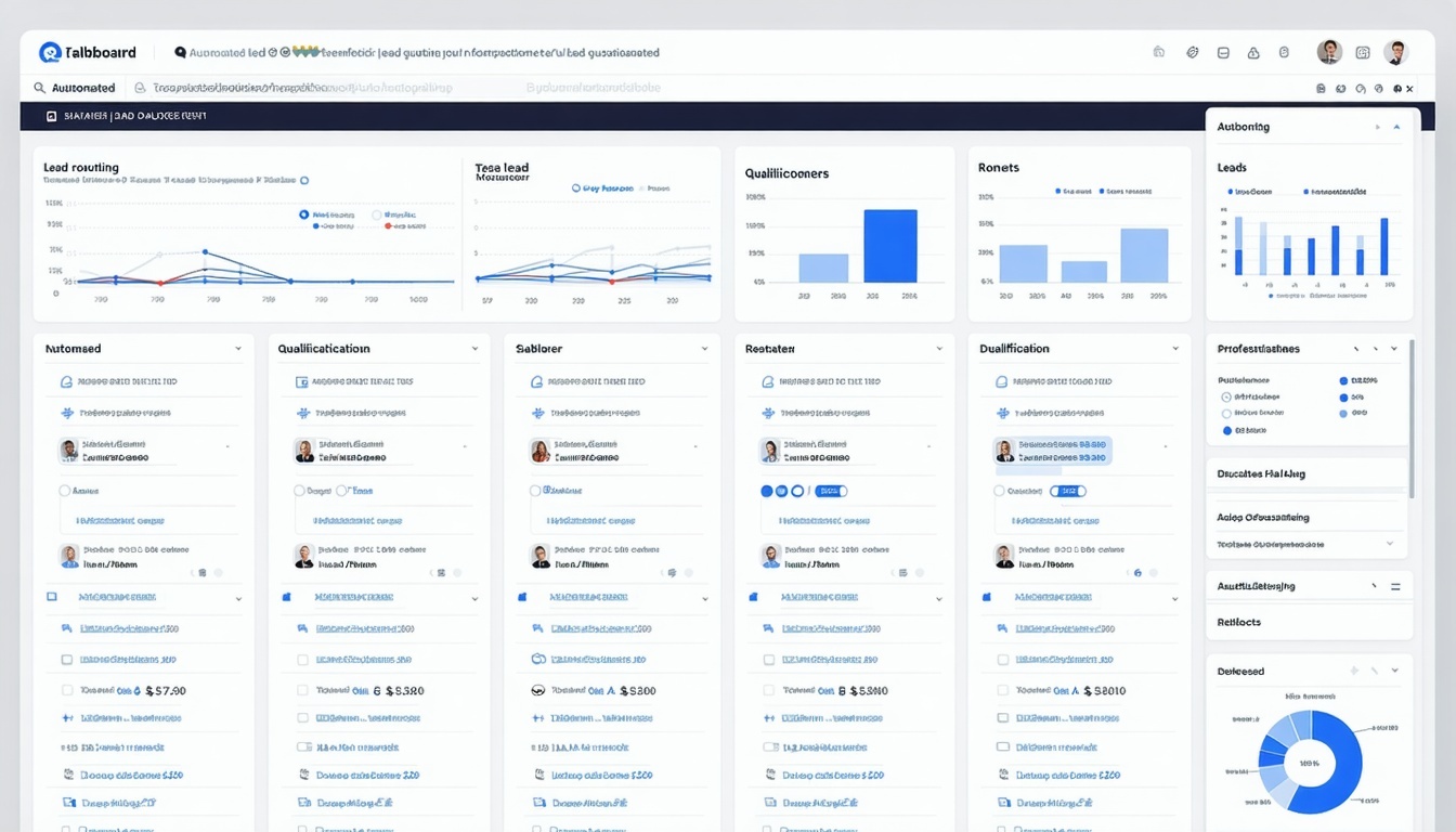 Automated lead routing and qualification dashboard