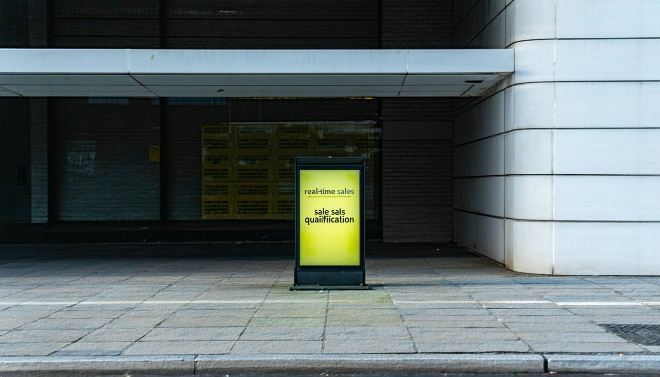 Real-time sales qualification alert notification