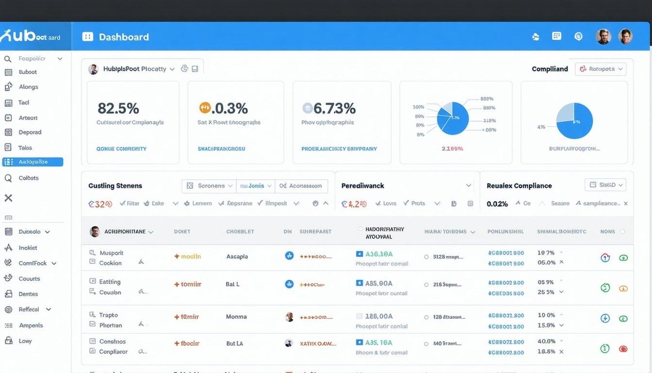 HubSpot compliance dashboard